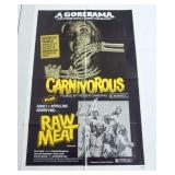 1004	VINTAGE MOVIE POSTER *CARNIVOROUS* A GORERAMA FOR THOSE WITH THIRST FOR BLOOD, 1979, UNITED PRO