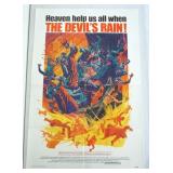 1008	VINTAGE MOVIE POSTER *THE DEVILS RAIN* 1975, WILLIAM SHATNER, APPROXIMATELY 27 IN X 41 IN
