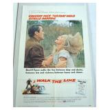 1014	VINTAGE MOVIE POSTER *I WALK THE LINE* 1970, TUESDAY WELD, COLUMBIA PICTURES, APPROXIMATELY 27 
