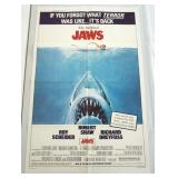 1022	VINTAGE MOVIE POSTER *JAWS* 1975, UNIVERSAL, APPROXIMATELY 27 IN X 41 IN
