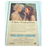 1027	VINTAGE MOVIE POSTER *THE BLUE LAGOON* BROOKE SHIELDS, 1980, COLUMBIA PICTURES, APPROXIMATELY 2