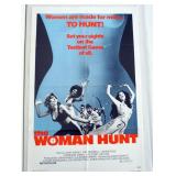 1033	VINTAGE MOVIE POSTER *THE WOMAN HUNT* 1972, NEW WORLD PICTURES, APPROXIMATELY 27 IN X 41 IN