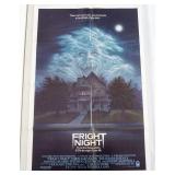 1040	VINTAGE MOVIE POSTER *FRIGHT NIGHT* 1985, COLUMBIA PICTURES, APPROXIMATELY 27 IN X 41 IN