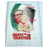1045	VINTAGE MOVIE POSTER *GRAVE OF THE VAMPIRE* 1972, FATHER & SON RELATED BY BLOOD, WILLIAM SMITH,