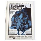 1047	VINTAGE MOVIE POSTER *TWILIGHT PEOPLE* 1972, DIMENSION PICTURES RELEASE, APPROXIMATELY 27 IN X 