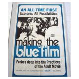 1052	VINTAGE MOVIE POSTER *MAKING THE BLUE FILM* 1971, JERALDO STUARTS, NATIONAL ADULT FILM ALLIANCE