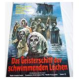 1085	VINTAGE MOVIE POSTER *THE GHOSTSHIP OF THE BLIND DEAD*, APPROXIMATELY 33 IN X 47 IN