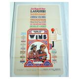 1087	VINTAGE MOVIE POSTER *CALIFORNIA SPLIT* 1974, COLUMBIA PICTURES, APPROXIMATELY 27 IN X 41 IN