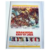 1088	VINTAGE MOVIE POSTER *KRAKOTOA EAST OF JAVA* 1968, APPROXIMATELY 27 IN X 41 IN