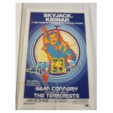 1093	VINTAGE MOVIE POSTER *THE TERRORISTS* SEAN CONNERY, 1975, APPROXIMATELY 27 IN X 41 IN
