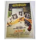 1105	VINTAGE MOVIE POSTER *CABOBLANCO* 1980, CHARLES BRONSON, EMBASSY PICTURES, APPROXIMATELY 27 IN 
