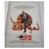 1117	VINTAGE MOVIE POSTER *THE MAN WITH THE DEADLY LENS* SEAN CONNERY, 1982, COLUMBIA PICTURES, APPR
