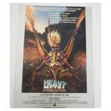 1145	VINTAGE MOVIE POSTER *HEAVY METAL* 1981, COLUMBIA, APPROXIMATELY 18 IN X 24 1/2 IN