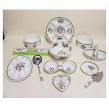 1005	PORTMEIRION BOTANIC GARDEN CHINA, 12 PIECE GROUP INCLUDING EGG DISH, SERVING PIECES, BOWLS, DIV