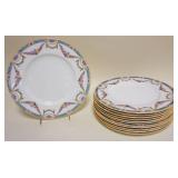 1036	ROYAL WORCESTER DINNER PLATES, 12-10 1/2 IN
