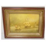 1069	OIL PAINTING ON BOARD, FREDERICK TORDOFF, *THE LIGHT HOUSE WEST POINT ON THE HUDSON*, APPROXIMA