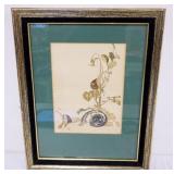 1074	HENRY DETOUCHE COLORED LITHOGRAPH, FRAMED AND MATTED, APPROXIMATELY 15 IN X 19 IN OVERALL