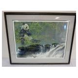 1078	ROBERT BATEMAN SIGNED AND NUMBERED PRINT OF PANDA, APPROXIMATELY 30 IN X 38 IN