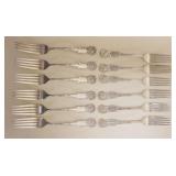 1095	STERLING SILVER FORKS, 12 - 19.8 OZT