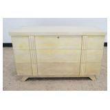 1138	MODERN STYLE LANE CEDAR CHEST WITH DRAWER AT BASE, BLEACHED FINISH, APPROXIMATELY 43 IN X 19 IN
