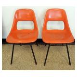 1148	PAIR OF MID CENTURY MODERN FIBER GLASS CHAIRS