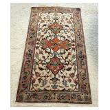 1178	PERSIAN WOOL RUG, APPROXIMATELY 59 IN X 35 IN