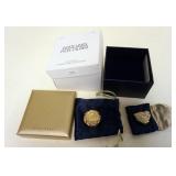 1201	ESTEE LAUDER COMPACT WHITE LINEN *LITTLE CHICK* COMPACT SOLID PERFUME *94LM* JUDITH LEIBER