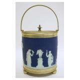 1019	ANTIQUE WEDGWOOD ENGLAND BISCUIT JAR, APPROXIMATELY 8 IN HIGH
