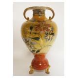 1022	DOUBLE HANDLED SATSUMA VASE, APPROXIMATELY 16 IN HIGH