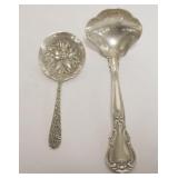 1048	STERLING SPOON & LADLE, 3.2 OZT