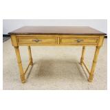 1113	FRENCH HERITAGE 2 DRAWER WRITING DESK, MAISON DUSOLEIL, APPROXIMATELY 46 IN X 23 IN X 31 IN HIG
