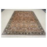 1174	PERSIAN FINE WOVEN SILK RUG W/IMAGES OF ANIMALS, APPROXIMATELY 10 FT X 7 FT