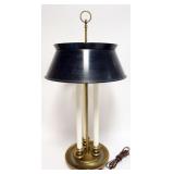 1188	BRASS BOUILLOTE DESK LAMP W/METAL SHADE, APPROXIMATELY 29 IN HIGH
