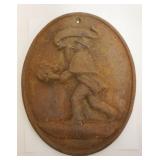 1193	ANTIQUE CAST IRON FIRE MARKER, APPROXIMATELY 9 1/4 IN X 11 1/2 IN