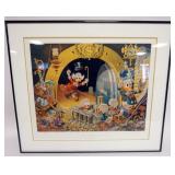1212	CARL BANKS ARTIST SIGNED WALT DISNEY FRAMED & MATTED PRINT, DONALD DUCK, *HANDS OFF MY PLAYTHIN