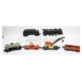 1247	LIONEL TRAIN SET O GAUGE, # 2026 LOCOMOTIVE - #646W TENDER- #2660 CRANE, #2620, #2652 AND SUNOC