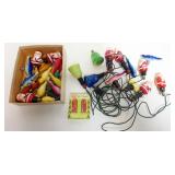 1250	VINTAGE FIGURAL CHRISTMAS BULBS, SANTA CLAUS, BIRDS, ETC