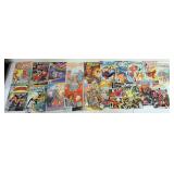 1259	GROUP OF ASSORTED VINTAGE COMIC BOOKS BATMAN, JUSTICE LEAGUE, SPIDERMAN, FLASH ETC.