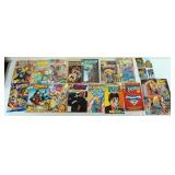 1263	GROUP OF ASSORTED VINTAGE COMIC BOOKS, SUPERMAN, BATMAN, JUSTICE LEAGUE, GREEN LANTERN, ETC.