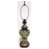 1027	CLOISONNE TABLE LAMP, APPROXIMATELY 24 IN HIGH OVERALL