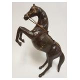1040	LEATHER PRANCING HORSE, APPROXIMATELY 14 IN X 23 IN HIGH