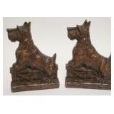 1053	PAIR OF SYROCO WOOD BOOKENDS SCOTTIE DOG, APPROXIMATELY 5 IN X 4 IN X 7 IN HIGH
