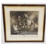 1077	FRAMED ENGRAVING *HIS ROYAL HIGHNESS GEORGE PRINCE OF WHALES* APPROXIMATELY 29 1/4 IN X 27 1/4 