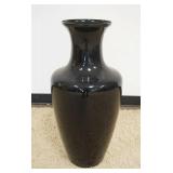 1144	BLACK ONYX GLASS FLOOR URN, APPROXIMATELY 31 IN HIGH