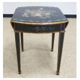 1150	LLOYDS FLORAL DECORATED DROPLEAF TABLE W/GUILDED EDGE ACCENTS & ONE DRAWER, APPROXIMATELY 26 IN