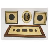 1186	GROUP OF ASSORTED FRAMED NEOCLASSICAL IMAGES, LARGEST 21 1/2 IN X 9 1/2 IN OVERALL