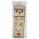 1190	EGYPTIAN HANGING HAND SEWN TAPESTRY, APPROXIMATELY 19 IN X 60 IN