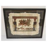 1191	FRAMED EGYPTIAN PAPYRUS ART, APPROXIMATELY 19 IN X 23 IN OVERALL