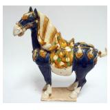 1236	CHINESE POTTERY HORSE, APPROXIMATELY 15 IN X 6 IN X 15 IN H