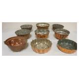 1253	GROUP OF ASSORTED COPPER FOOD MOLDS